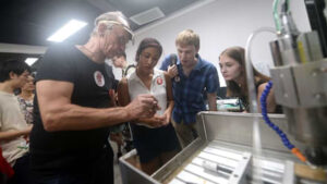 Lab demo 440 x 248 Everyone loved the tours at the TroubleMaker lab during opening party in 2016